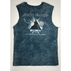 PINK FLOYD Dark Side Of The Moon Psychedelic Tie-Dye Tank Top T-Shirt XXL NEW